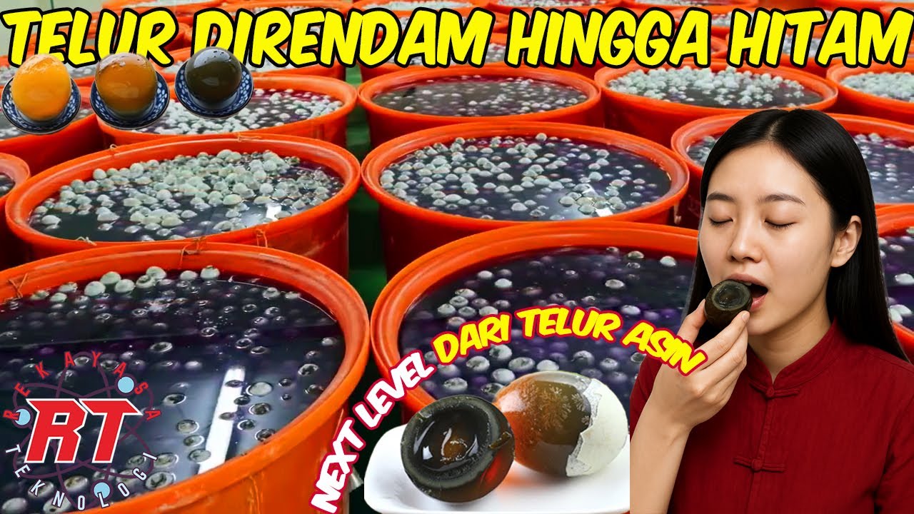 RAHASIA DI BALIK TELUR HITAM | BEGINI PROSES GILA MEMBUAT CENTURY EGG TRADISIONAL CHINA