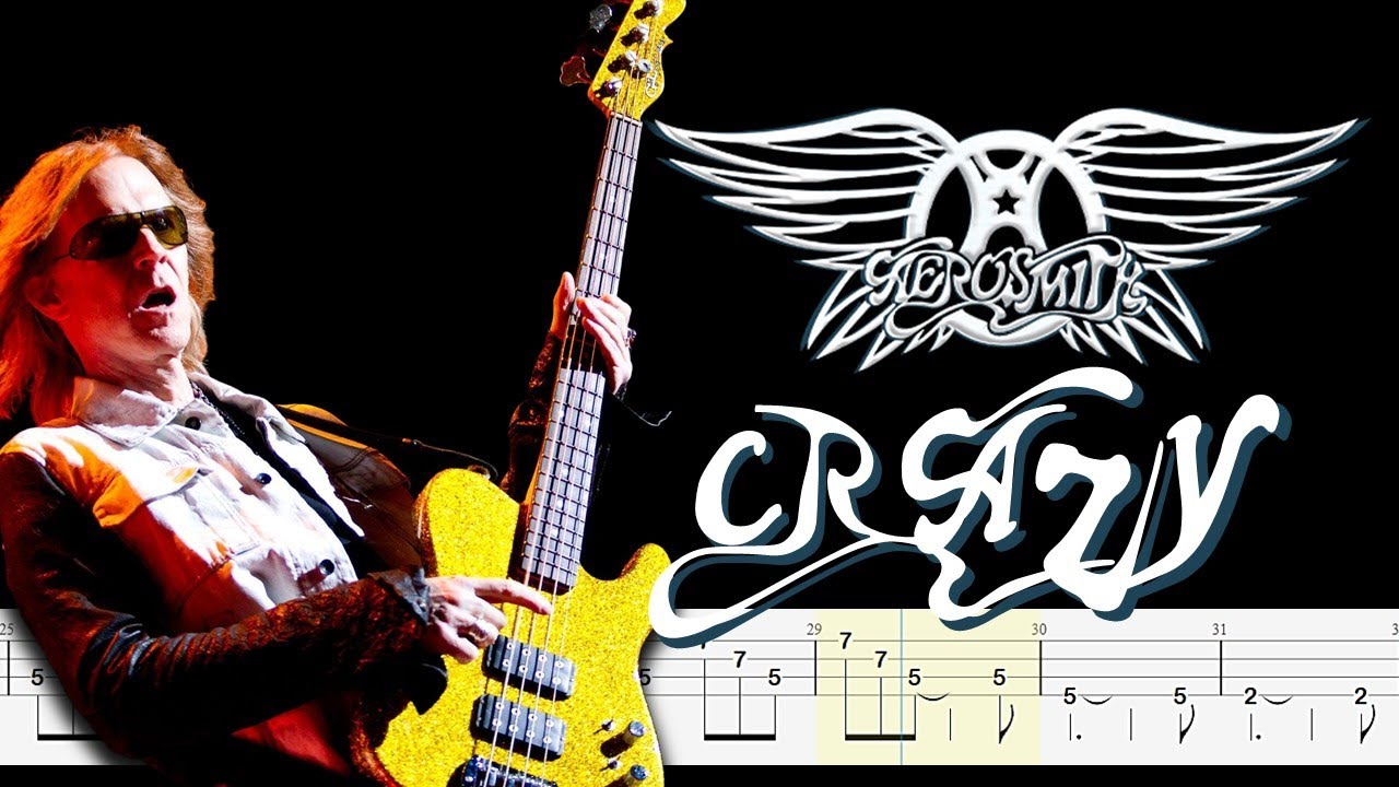 Aerosmith - Crazy (Bass Tabs and Notation ) By @ChamisBass  #chamisbass #basstabs