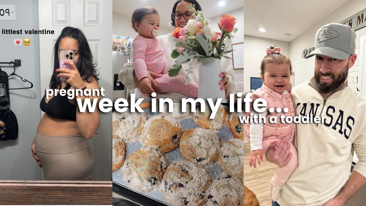 week in my life as a pregnant toddler mom 👼🏼🎀 drs. appt, pregnancy updates, valentines day, baking