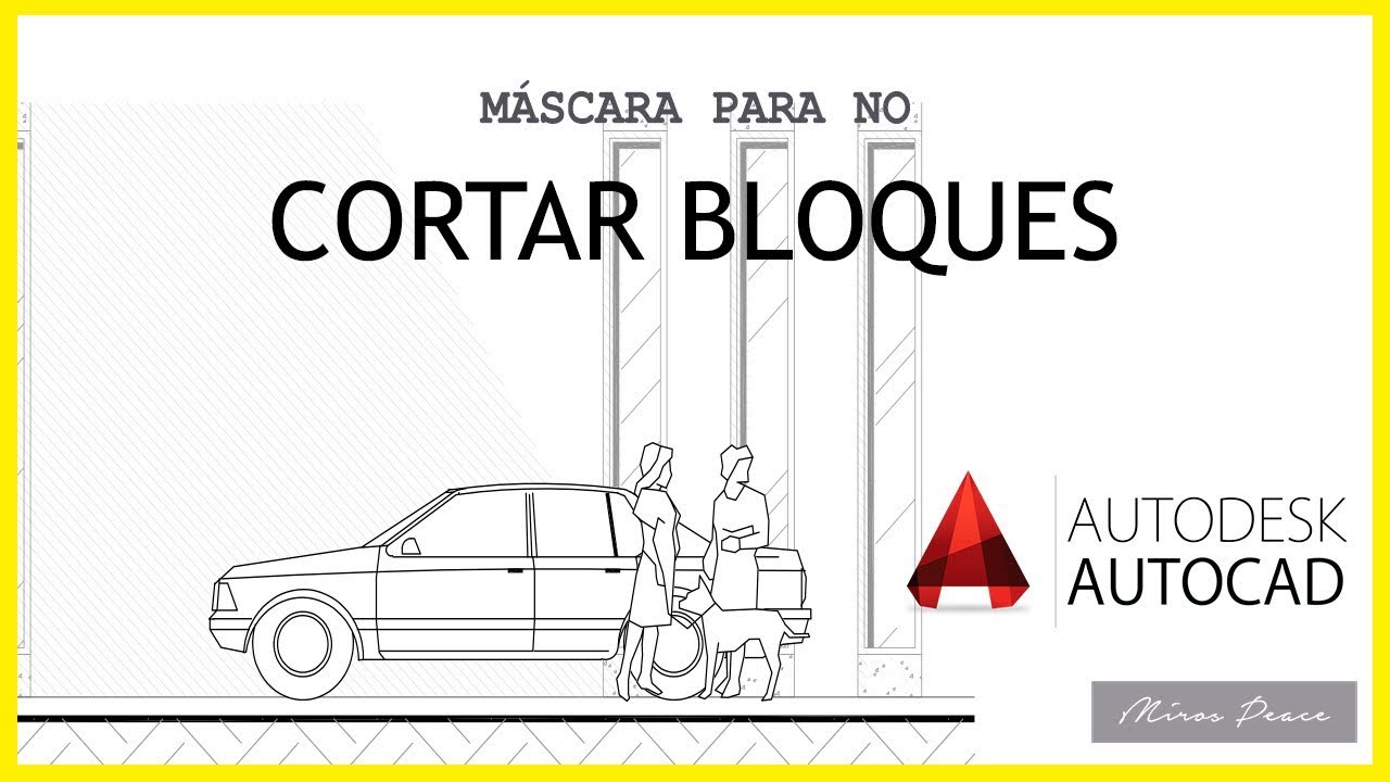 AUTOCAD | Wipeout: Como cortar bloques sin cortarlos
