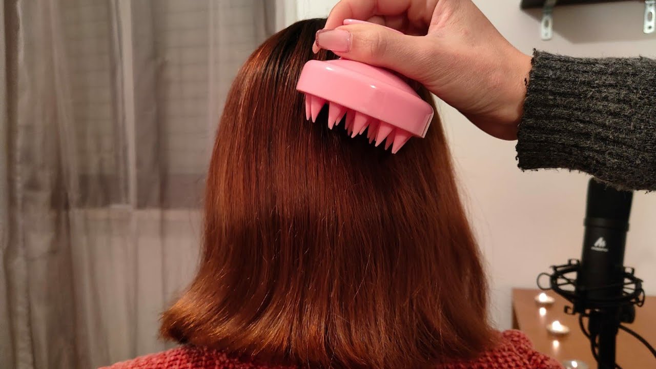 ASMR| Hair brushing and scalp massage 💆‍♀️ SUPER RILASSANTE