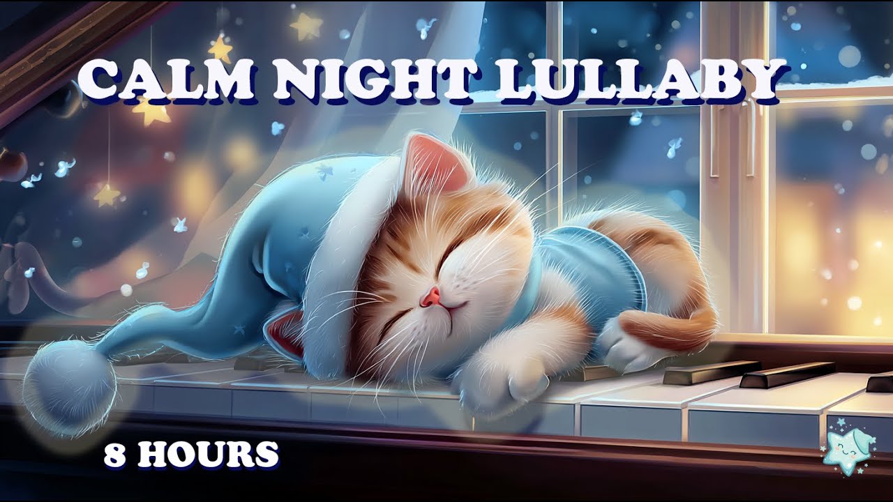 8 Hours 🌙 Calm Night Lullaby | Soft Pad & Warm Brown Noise for Deep Sleep