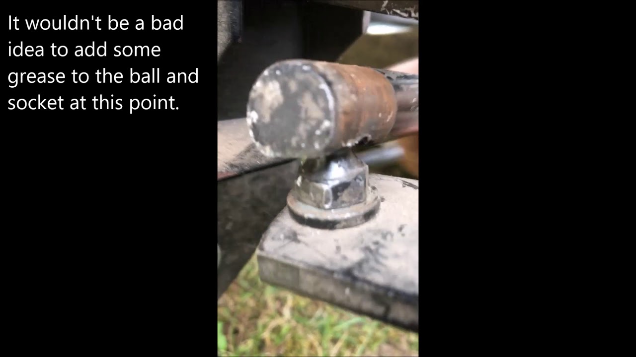 Worn drag link - fast easy cheap fix for Poulan / Craftsman lawn tractors