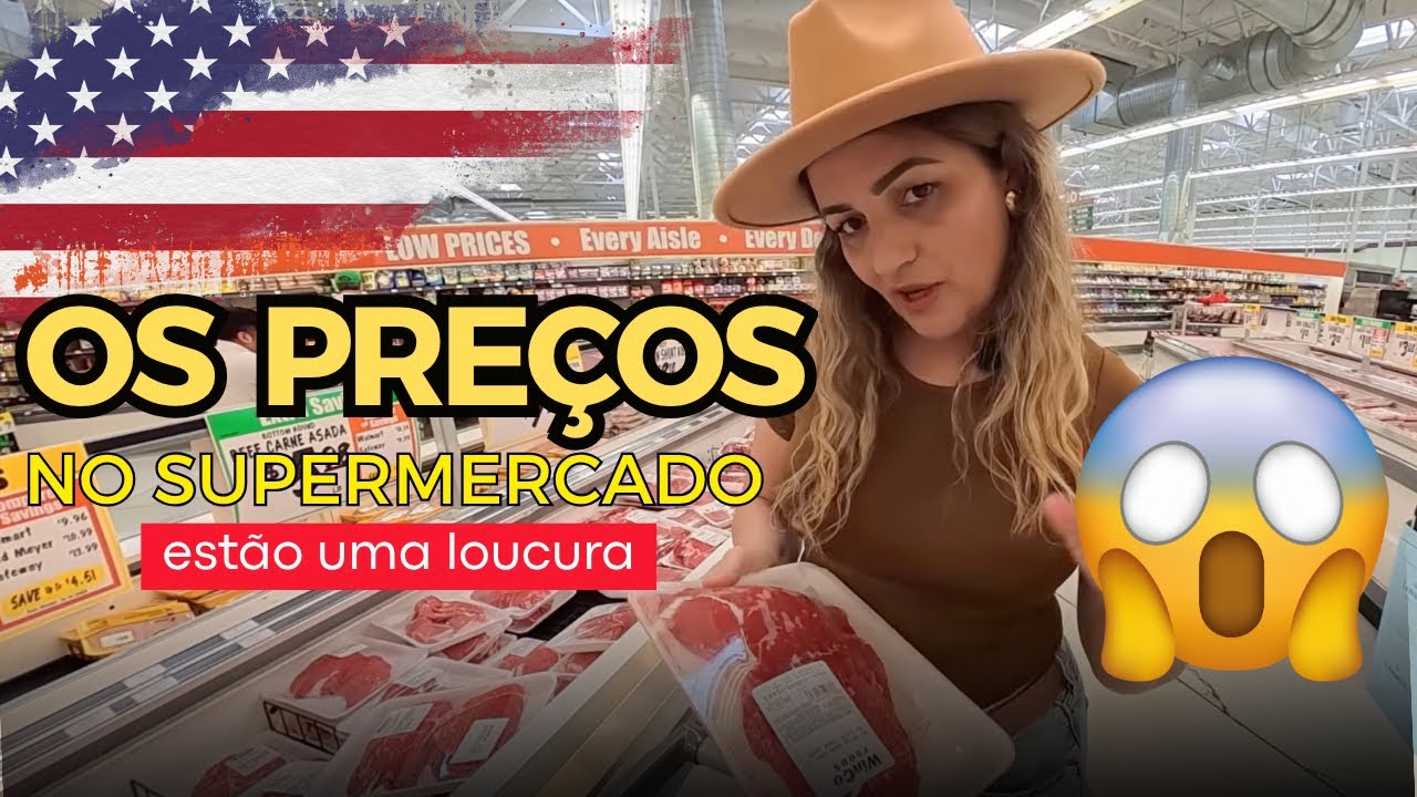 Fui no supermercado aqui nós 🇺🇸 e os preços 😱😱😱 #vlog 