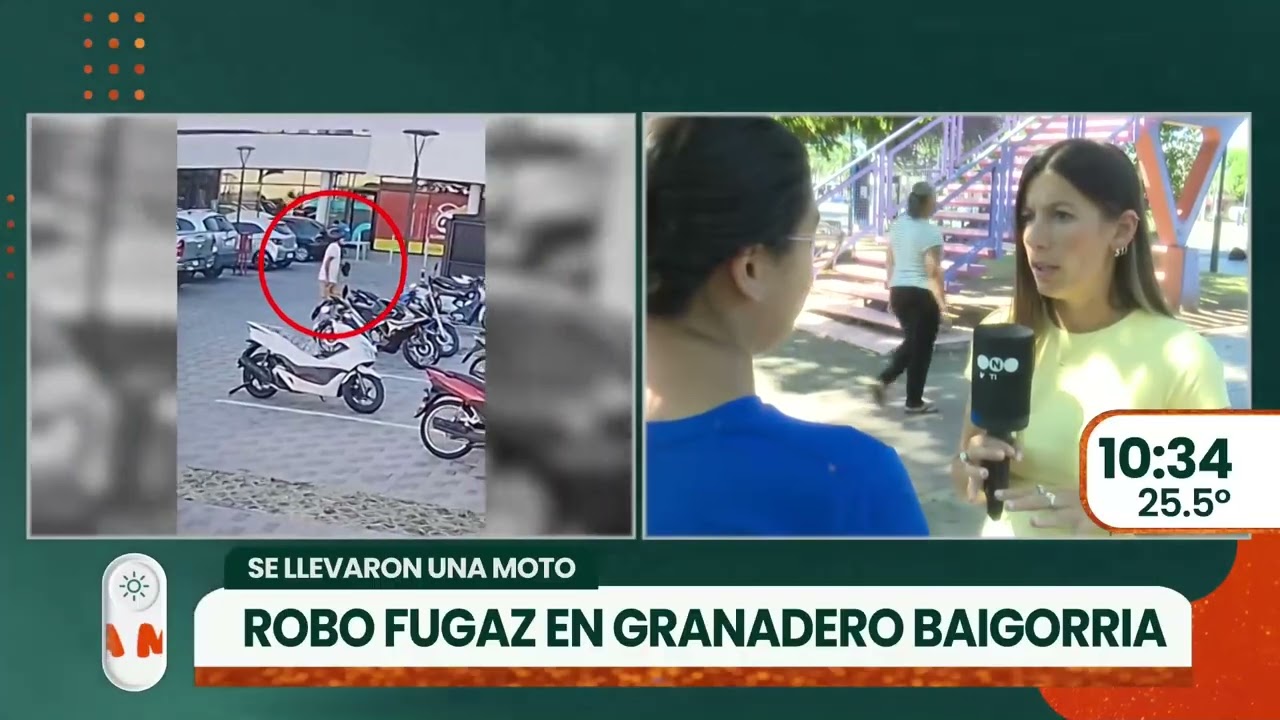 Le robaron la moto de un shopping y quedó grabado | TELEFE ROSARIO