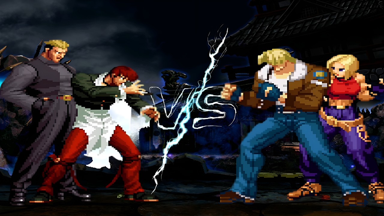 KOF MUGEN | Iori Yagami & Ryuji Yamazaki VS Terry Bogard & Blue Mary – Epic Win!