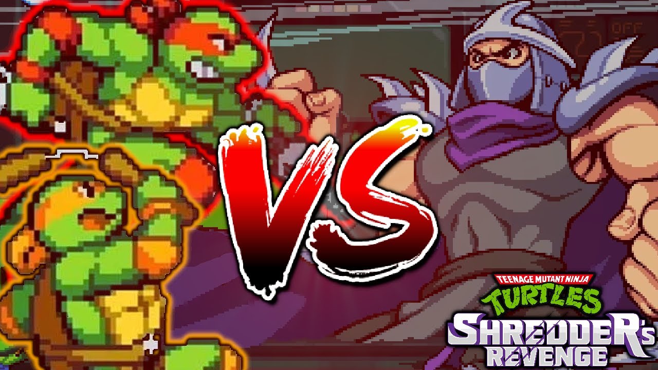 TMNT Shredder's Revenge - Shredder Boss Fight + Final Bosses
