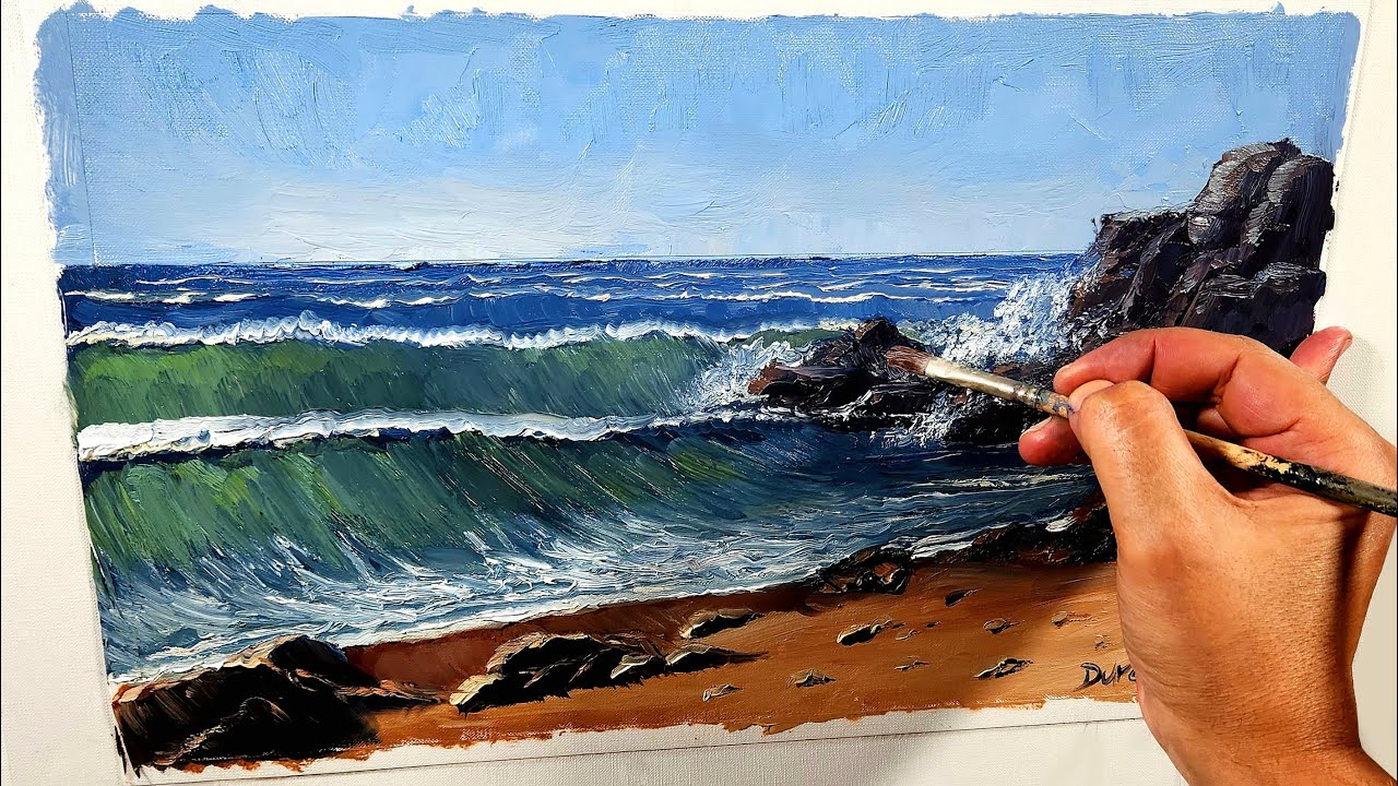 Seascape Painting in 4 Simple Steps