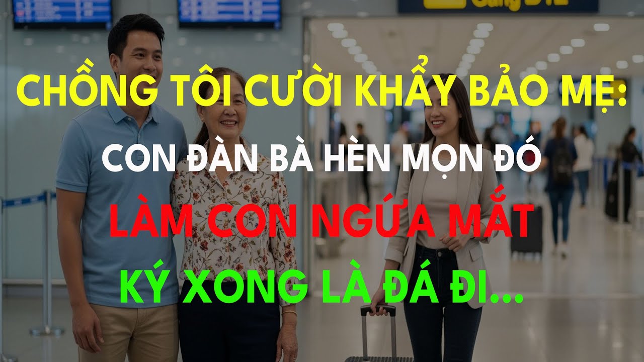 Chồng Tôi Cười Khẩy Bảo Mẹ: “Con Đàn Bà Hèn Mọn Đó Làm Con Ngứa Mắt. Ký Xong Là Đá Đi…
