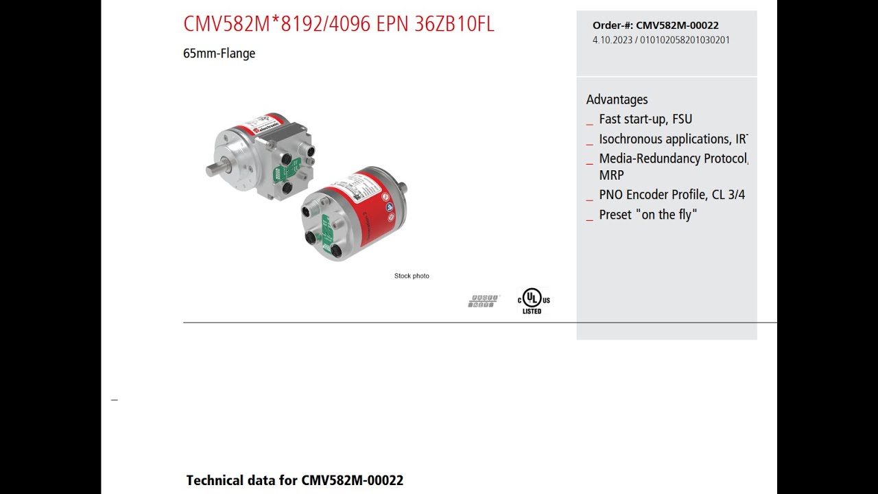 💢 S7-1200 PROFINET I/O WITH TR ELECTRONIC ABSOLUTE ENCODER CMV582M 00022
