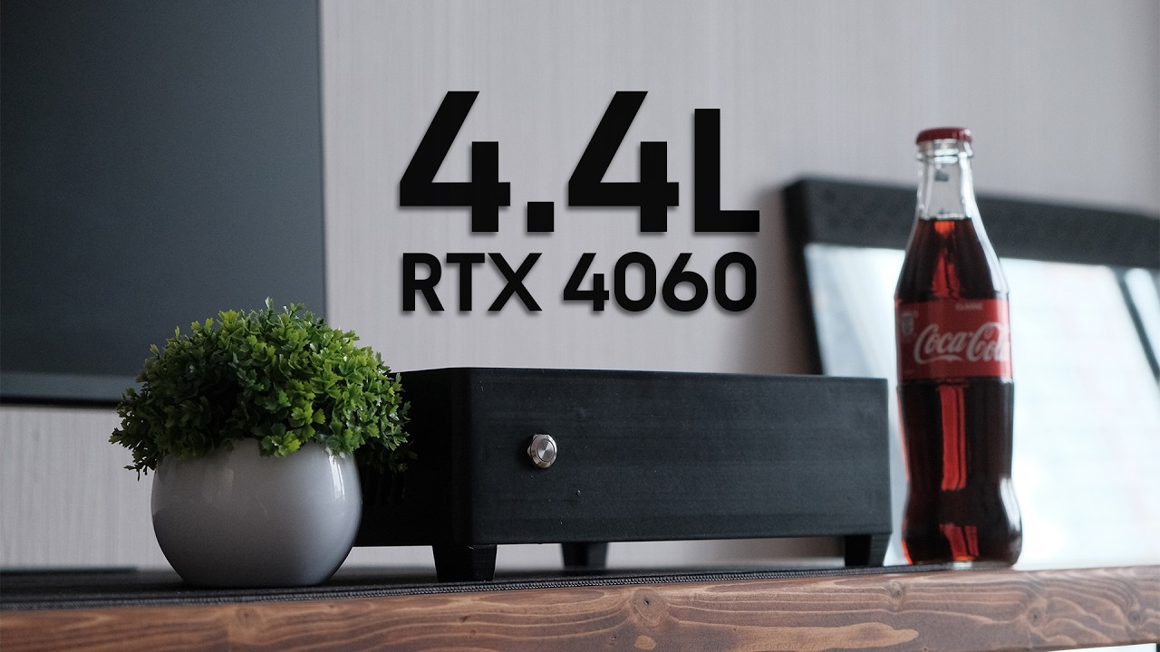 Мини ПК с RTX 4060 в кастомном корпусе 4.4л