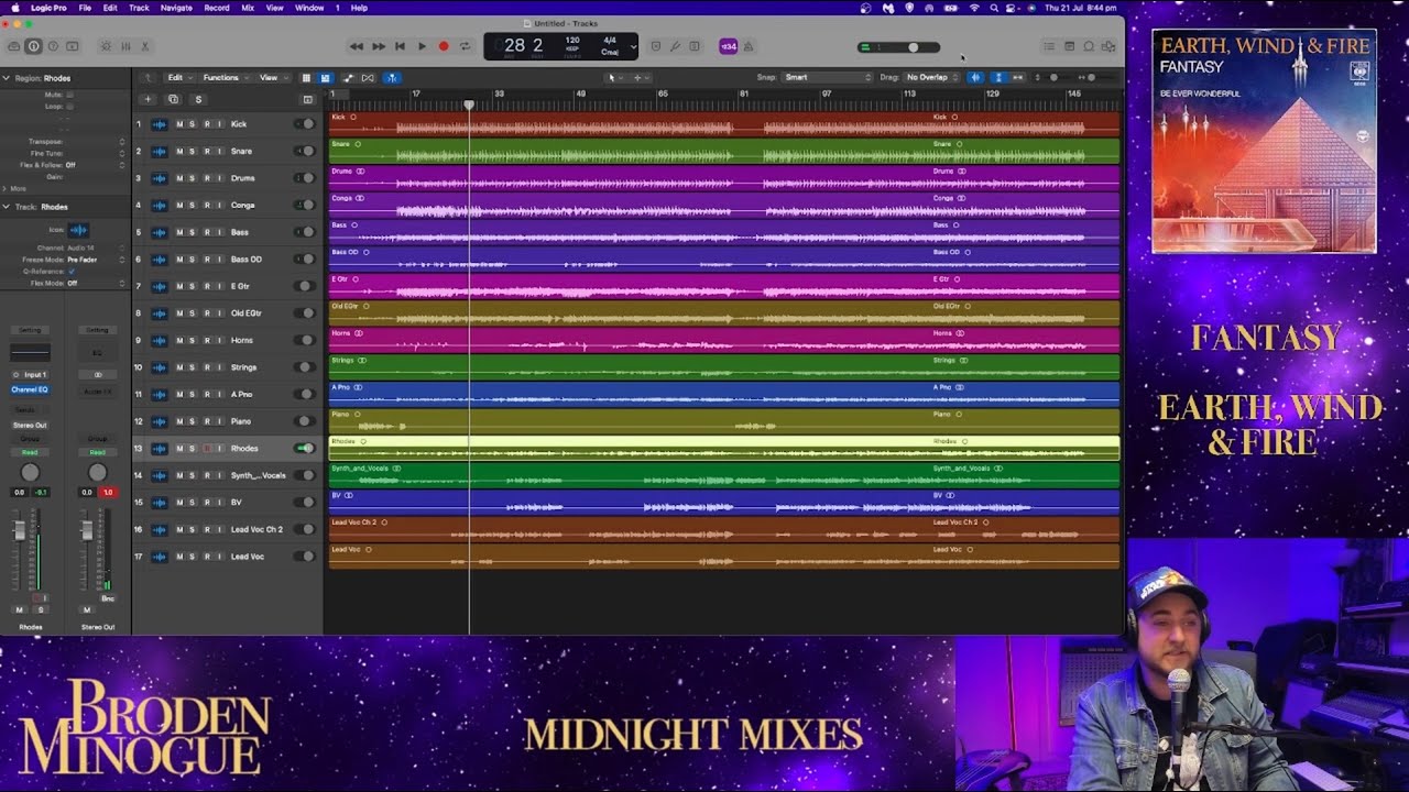 Fantasy - Earth Wind and Fire RAW Multitrack Reaction