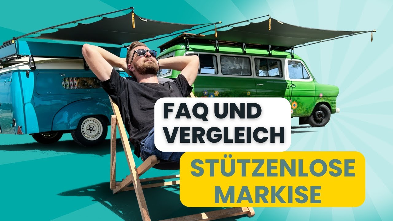 St&uuml;tzenlose Markise FAQ, Installation und Vergleich Tubeline vs. Flexline