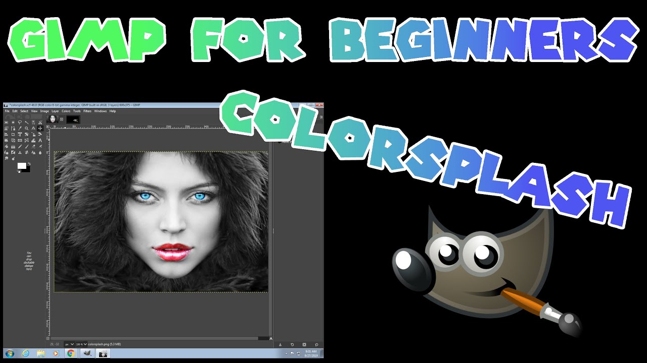 COLOR SPLASH - GIMP FOR BEGINNERS