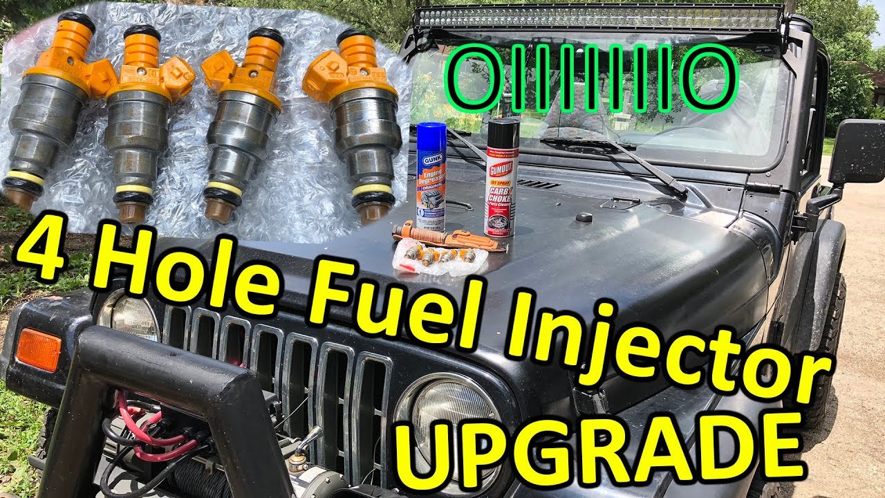 Установка модернизированных топливных форсунок на 4 отверстия для Jeep Wrangler TJ