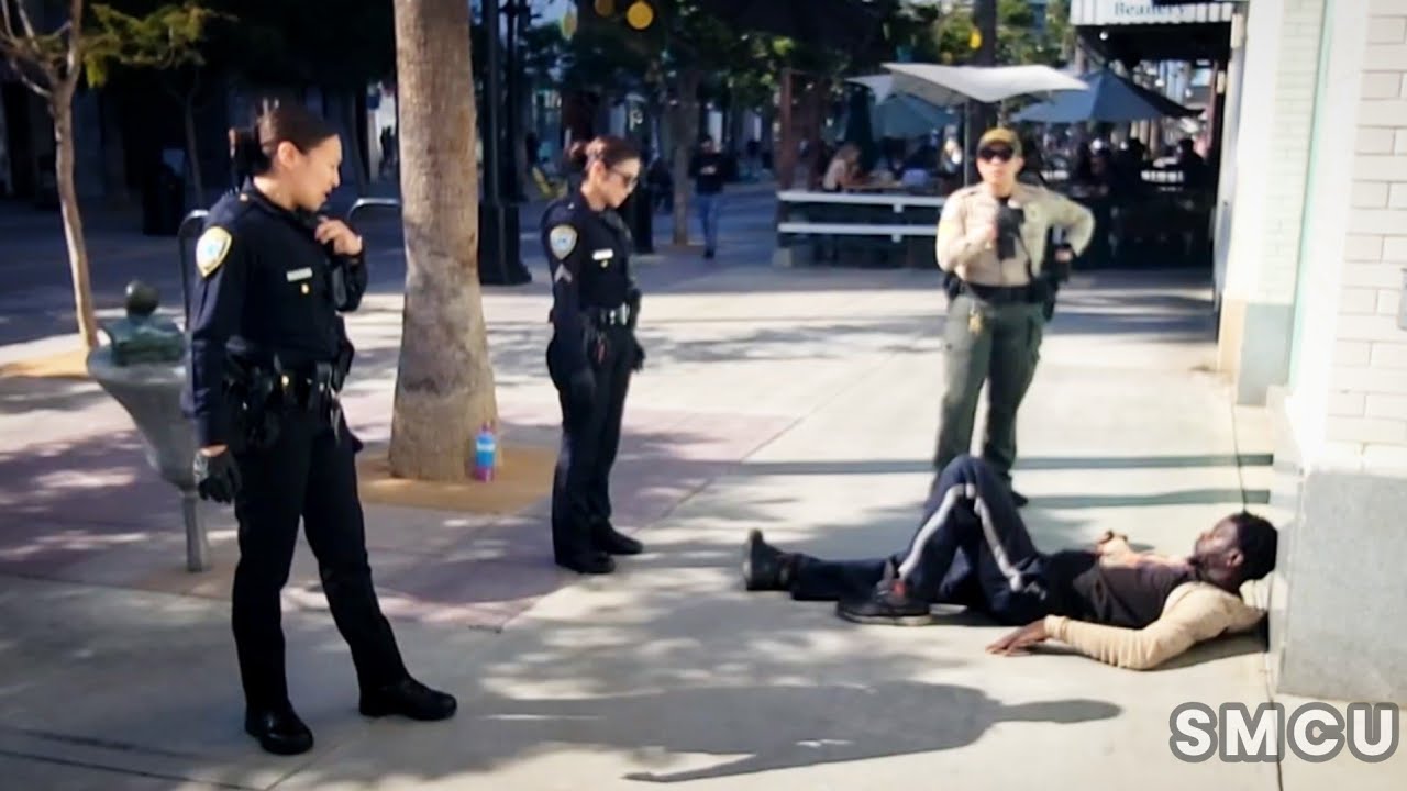 Emergency Personnel Respond to Health Crisis at Santa Monica's Third Street Promenade
