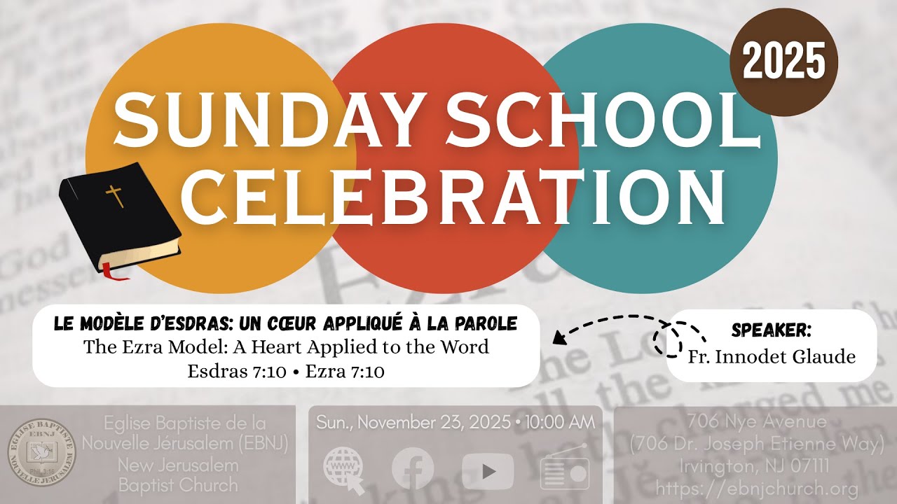 EBNJ Church Service | Sunday School Celebration | November 23, 2025 • 10:00AM