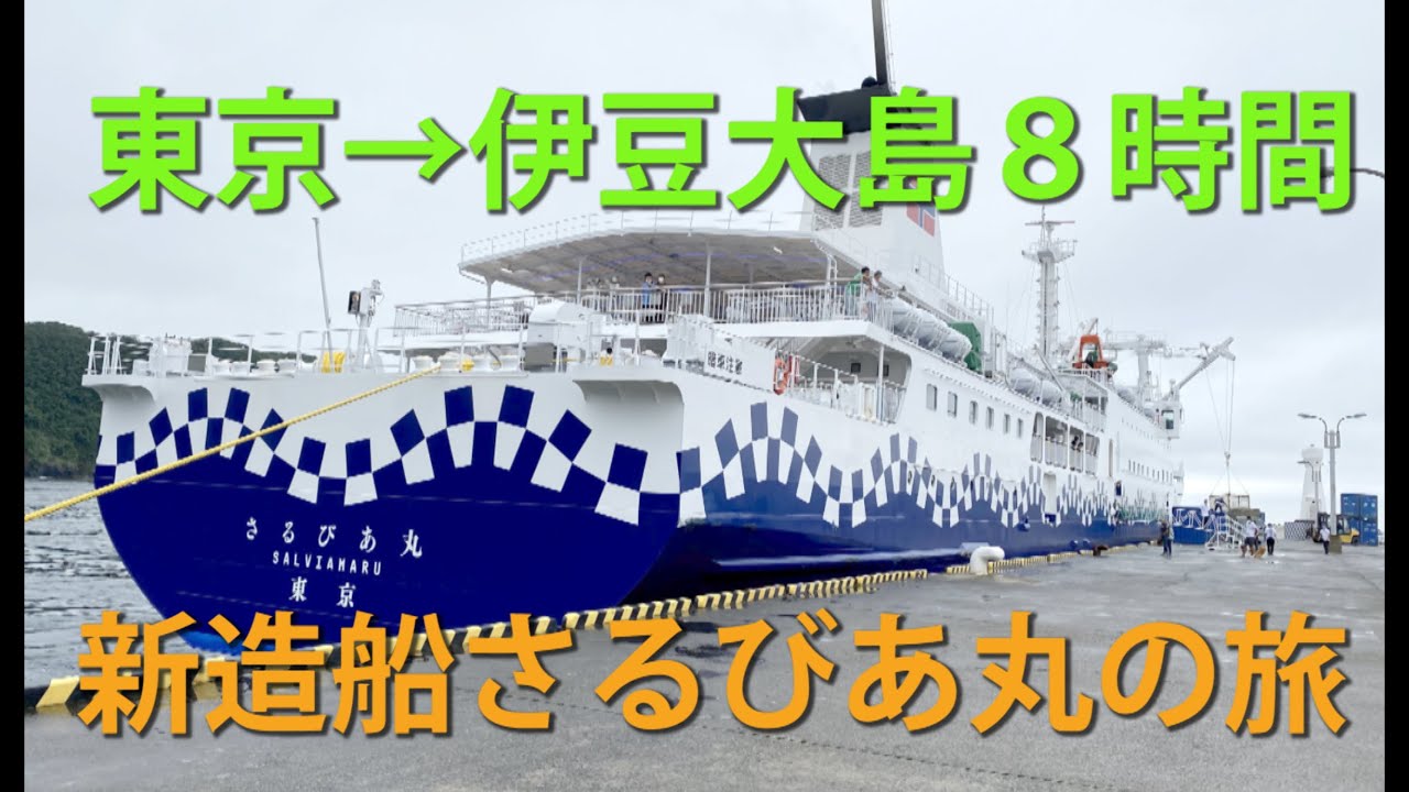 【東海汽船】新造船さるびあ丸で行く東京→伊豆大島の旅