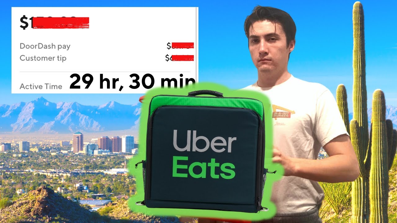 My First Weekend Delivering Uber Eats/DoorDash In Phoenix  - How Much Did I Make?