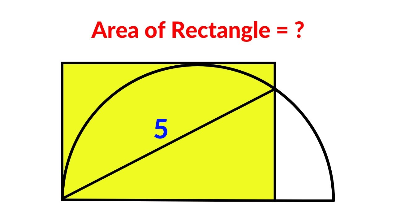Find the area of the Rectangle | 2 Different Methods