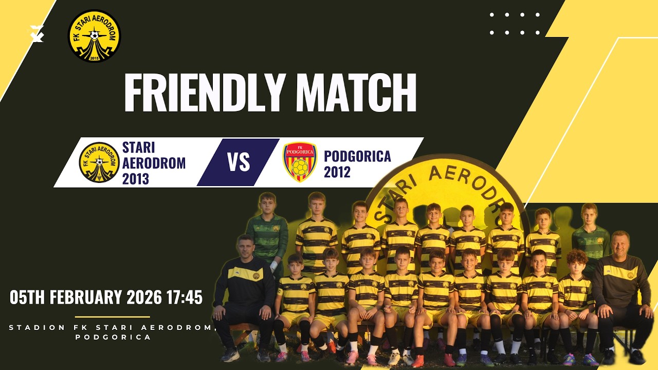 Pjetlići 2013 - FK Stari Aerodrom 2013 vs FK Podgorica 2012 (prijateljska)