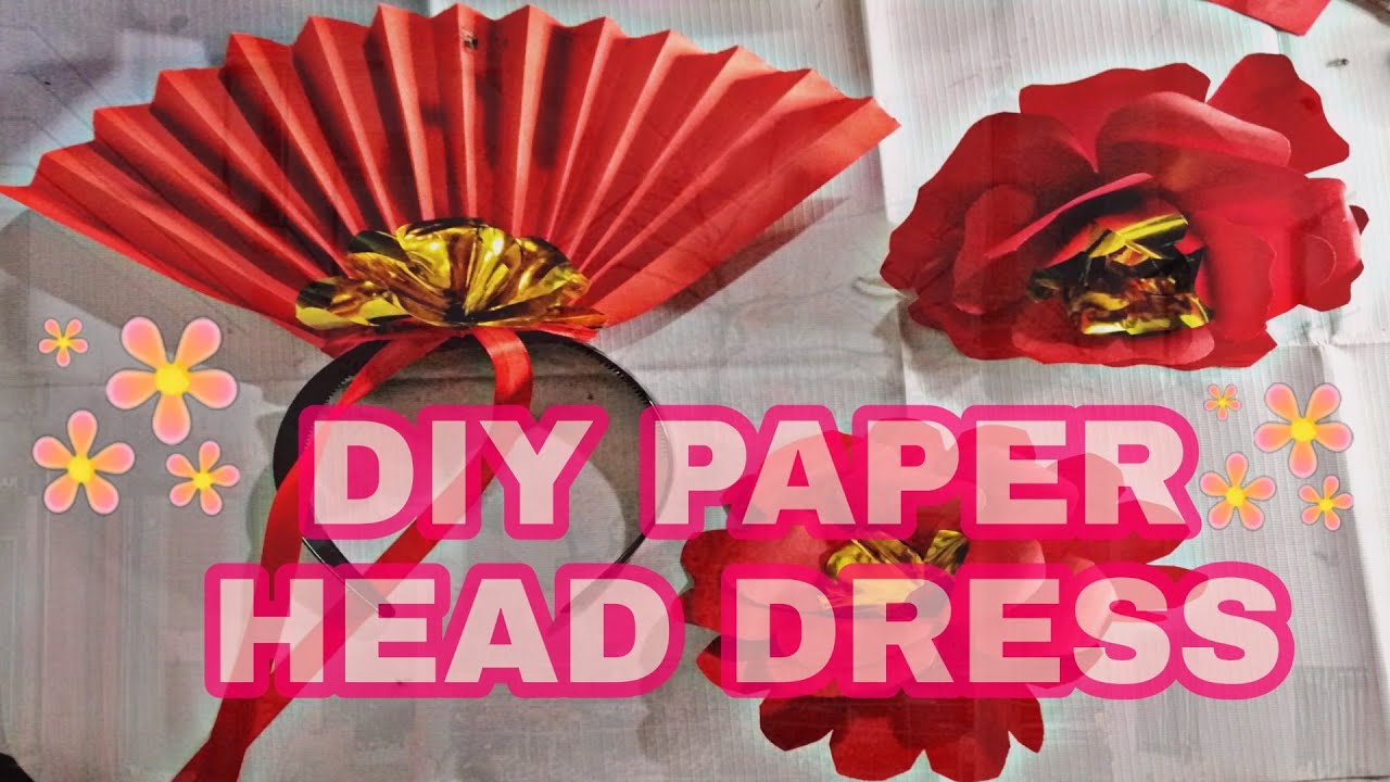 HOW TO MAKE A CHINESE EMPRESS HEAD DRESS |DIY PAPER FLOWER| Curly Anne The Explorer #blog007