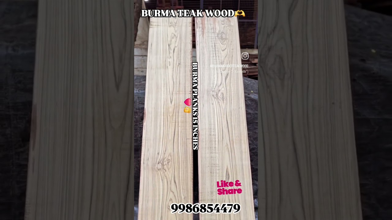 BURMA TEAK PLANKS 👌 #burma #teakwood #constitution #interiordesign