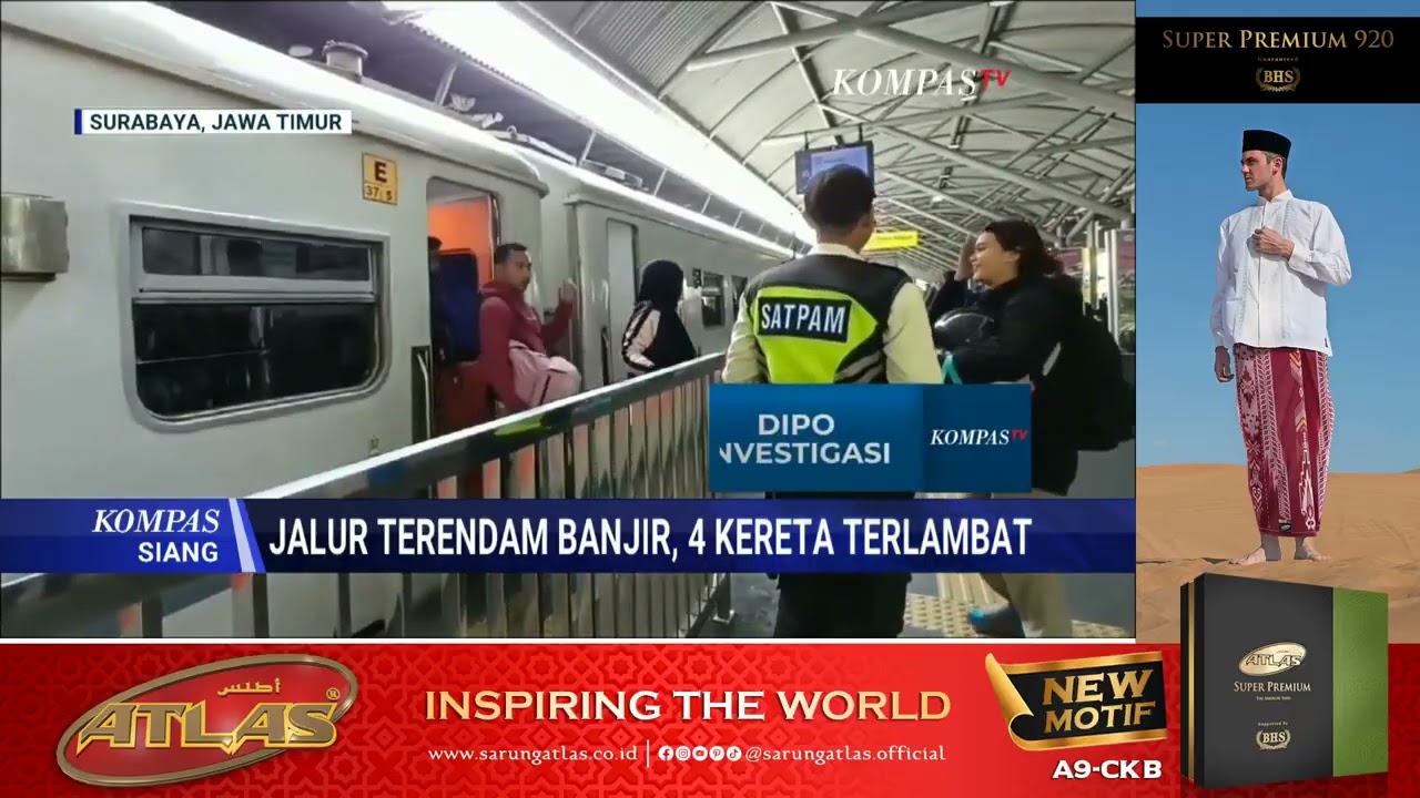 4 Kereta Alami Keterlambatan Imbas Banjir Rendam Jalur Rel di Grobogan Jawa Tengah