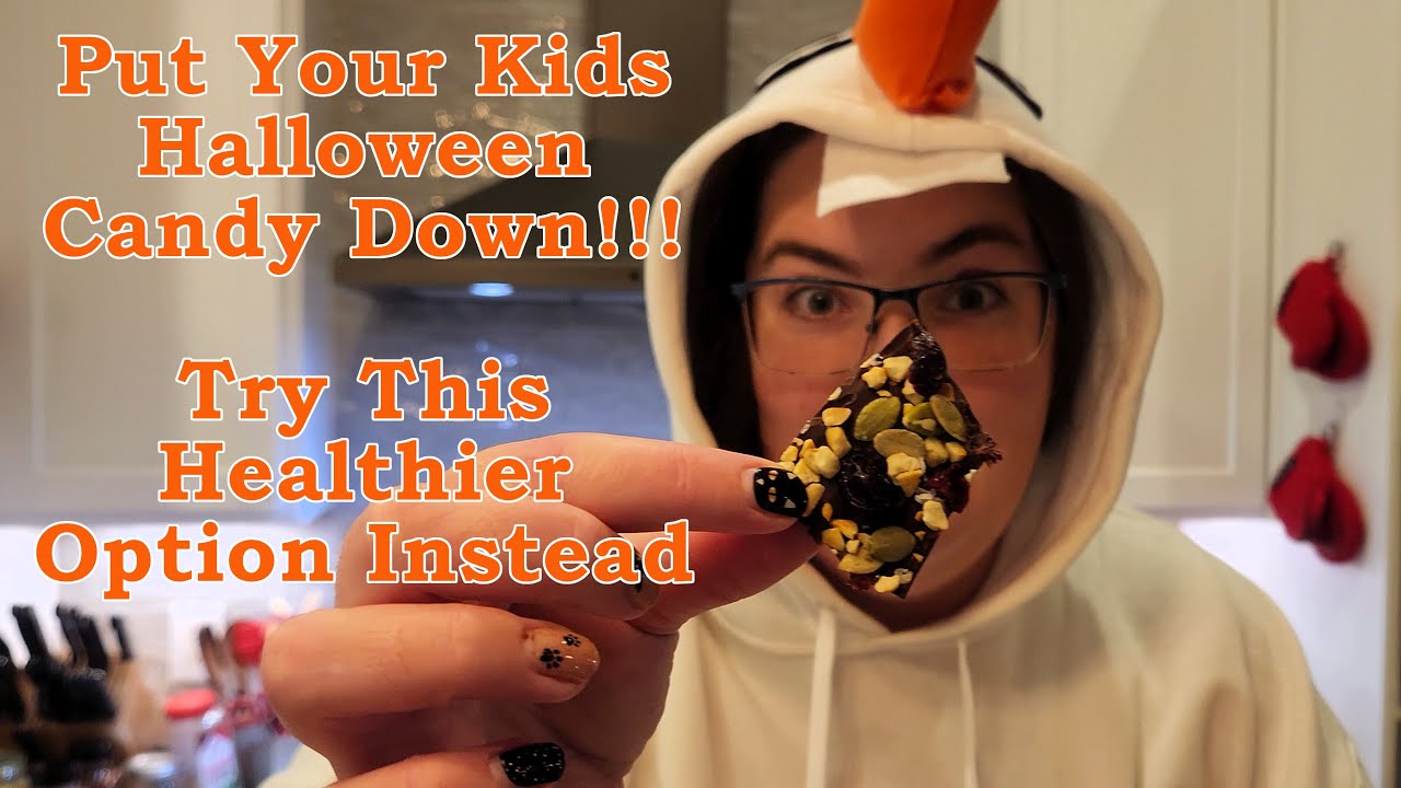 A Healthier Halloween Treat: Chocolate Bark