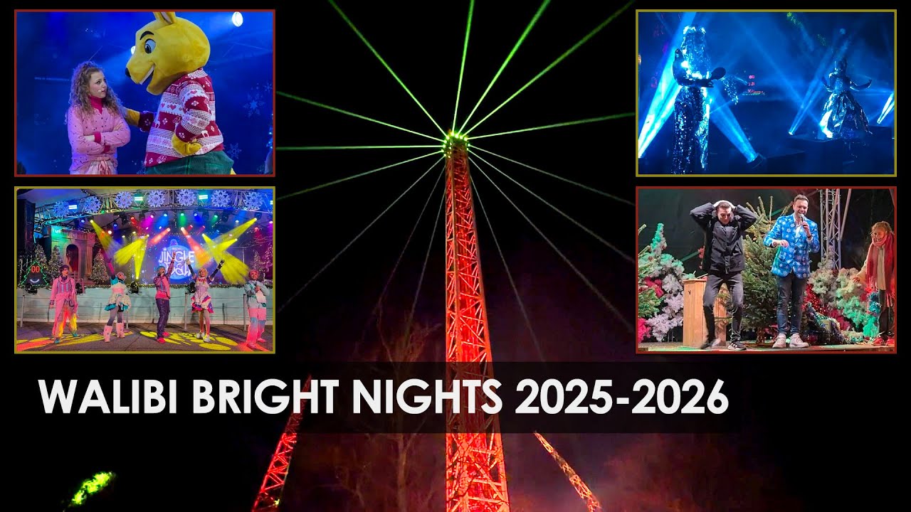 Walibi Holland: Bright Nights 2025-2026 (entertainment, shows, lichteffecten)