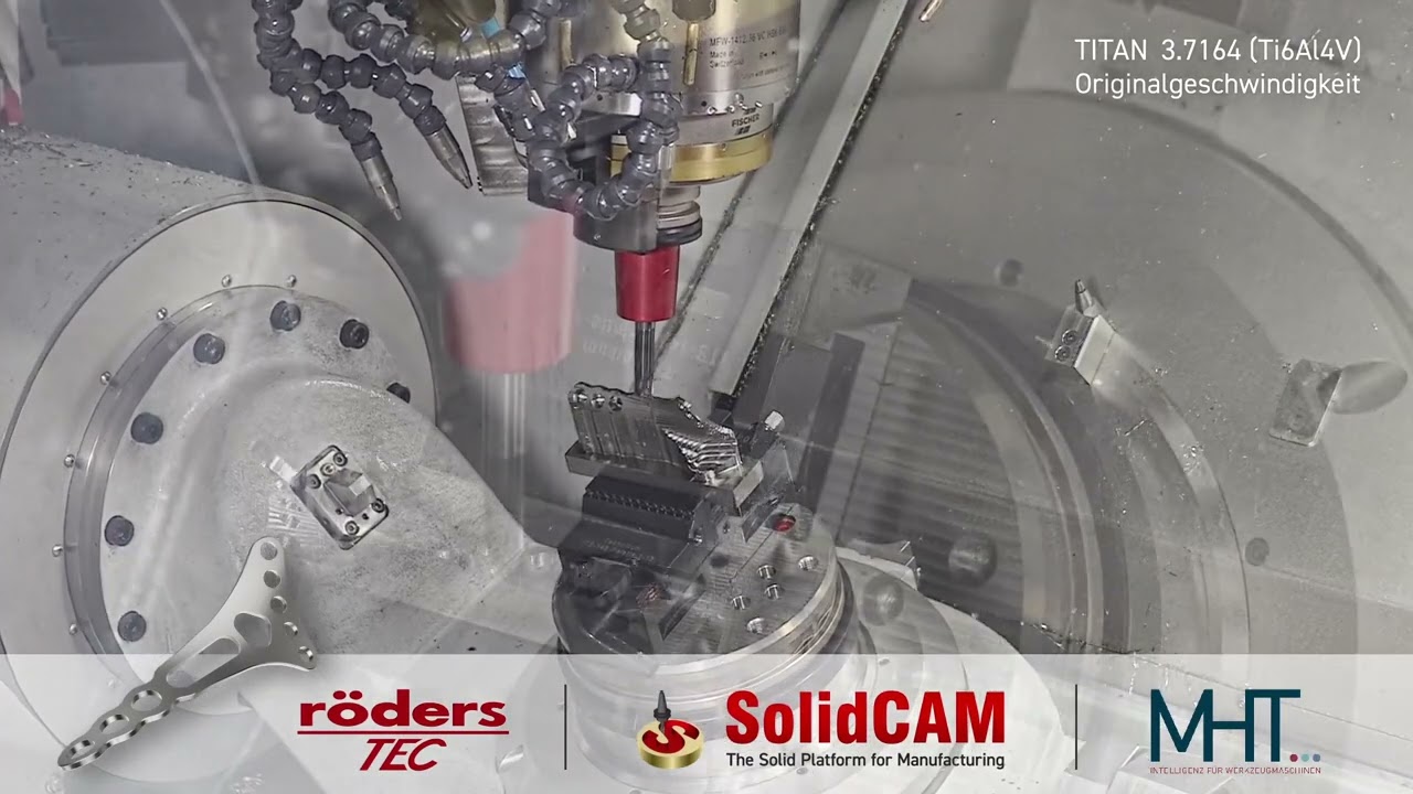 Erstellung einer Knochenplatte | Roeders GmbH | SolidCAM GmbH | MHT
