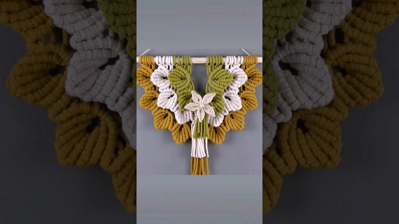 Macrame Leaves Wall Hanging #macrame