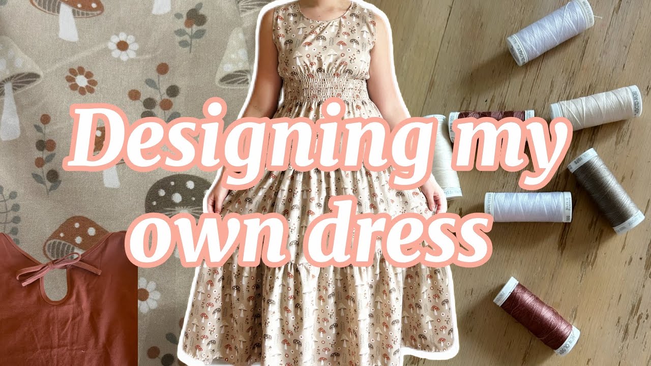I designed and made my own dress / SEW WITH ME