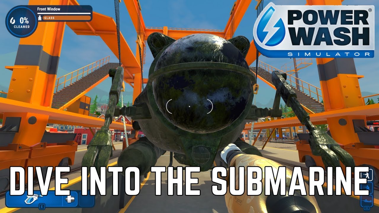 Saving the Ecosystem by Cleaning the SUBMARINE! PowerWash Simulator