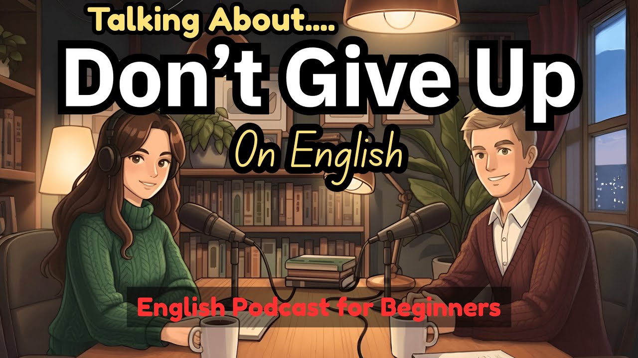 “Don’t Give Up on English | A Motivation Podcast for Beginners | English Conversation Practice