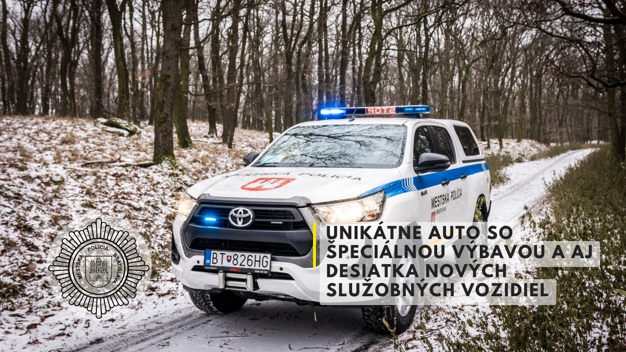 Nové služobné vozidlá  Mestskej polície Bratislava - Toyota Hilux a Škoda Kamiq