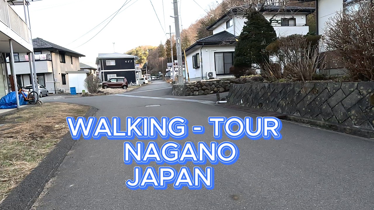 [4K HDR] - Japan - Morning walk on a peaceful day in Yonezawa village, Nagano, Japan #Walking