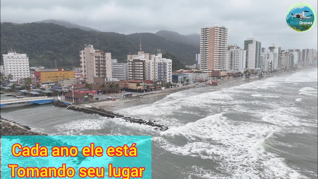O mar está avançado cada vez mais em Mongaguá o que fazer? 05/9/25