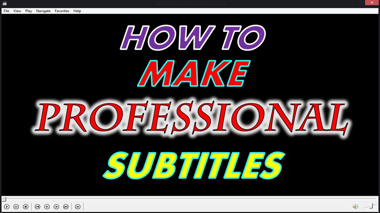 Subtitle Edit - How To Make Professional Subtitles (Easy)