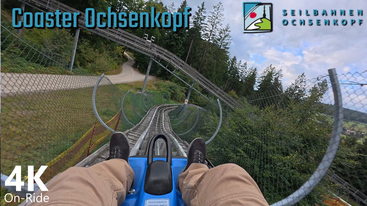 Coaster Ochsenkopf - 4K On-Ride - Seilbahnen Ochsenkopf - Wiegand Alpine Coaster - POV