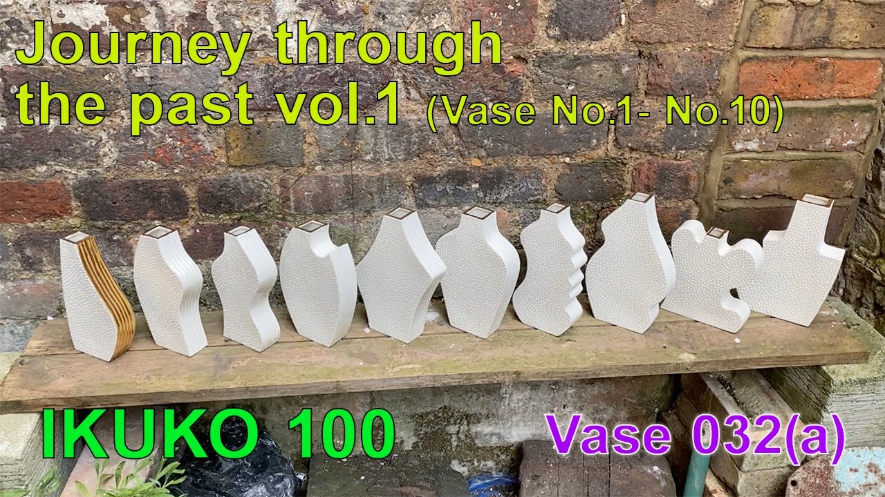IKUKO 100 Porcelain vase No.32 (a) 