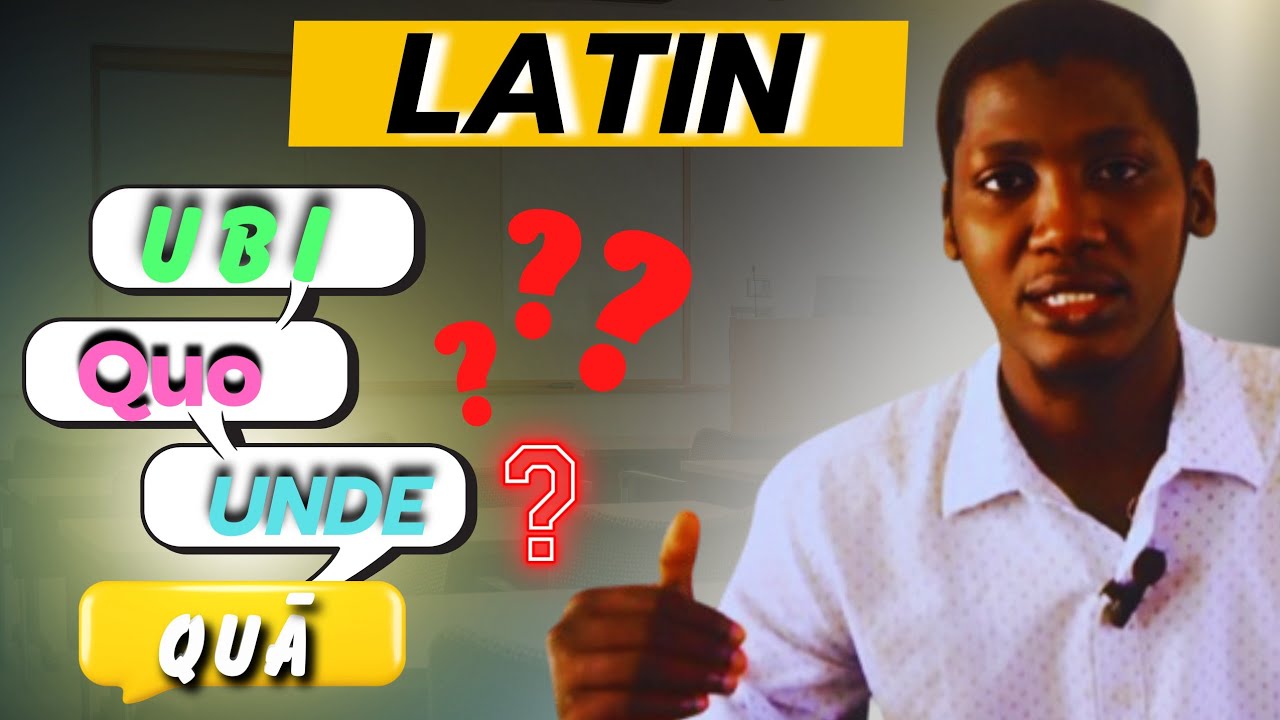 Latin : Les Questions DE LIEU