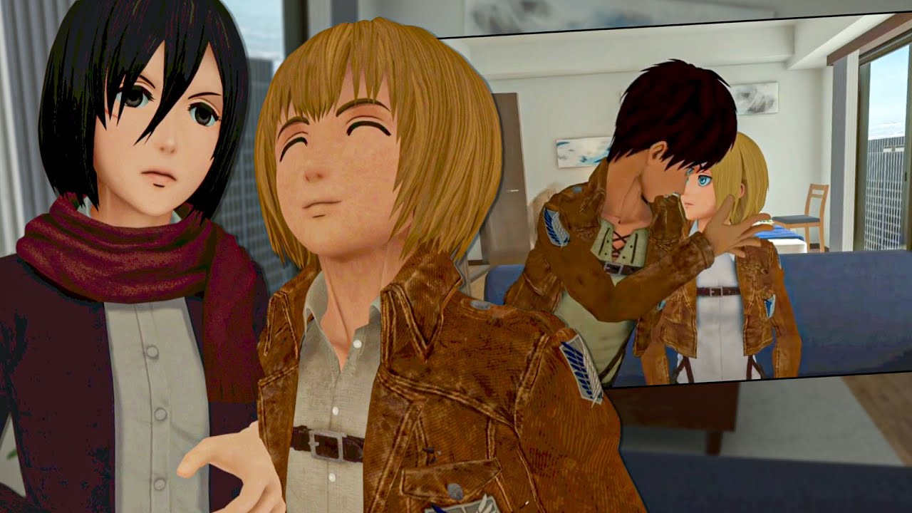 MIKASA E ARMIN REAGEM A EREN E HISTORIA RESPONDEM (AOT VR)