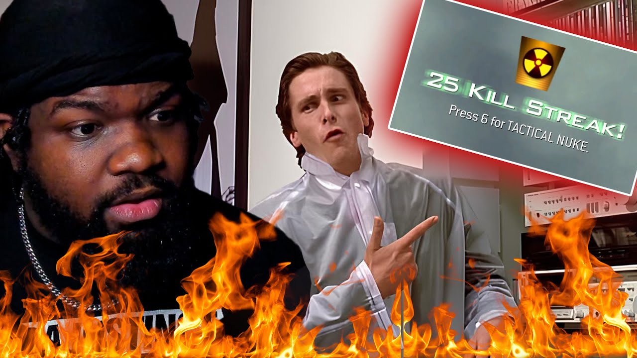Patrick Bateman got a COD Nuke AMERICAN PSYCHO'S FUNNIEST KILLS! @olawoolo REACTION