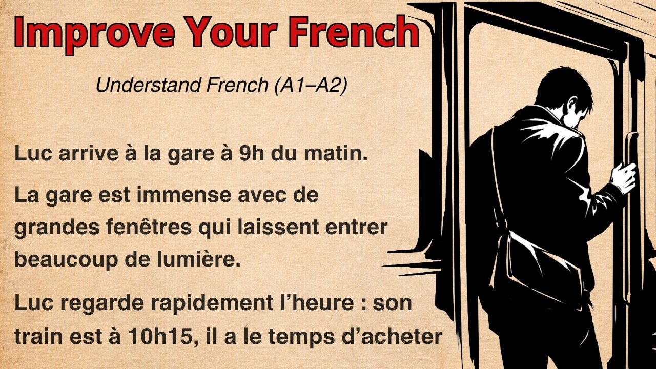 Understand French Naturally | French Listening Story at the Train Station (B1)
