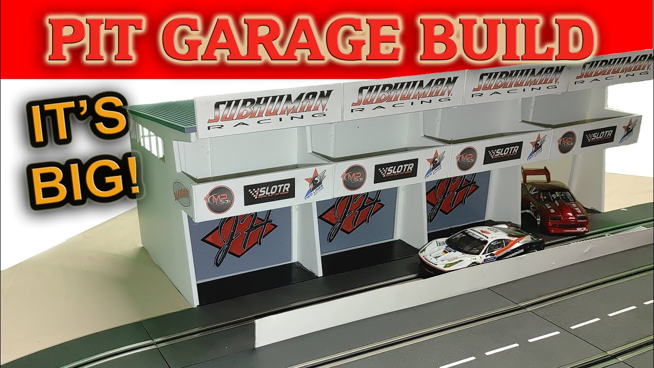 Строим гараж для моей трассы Carrera Slot Car — декорации, напечатанные на 3D-принтере