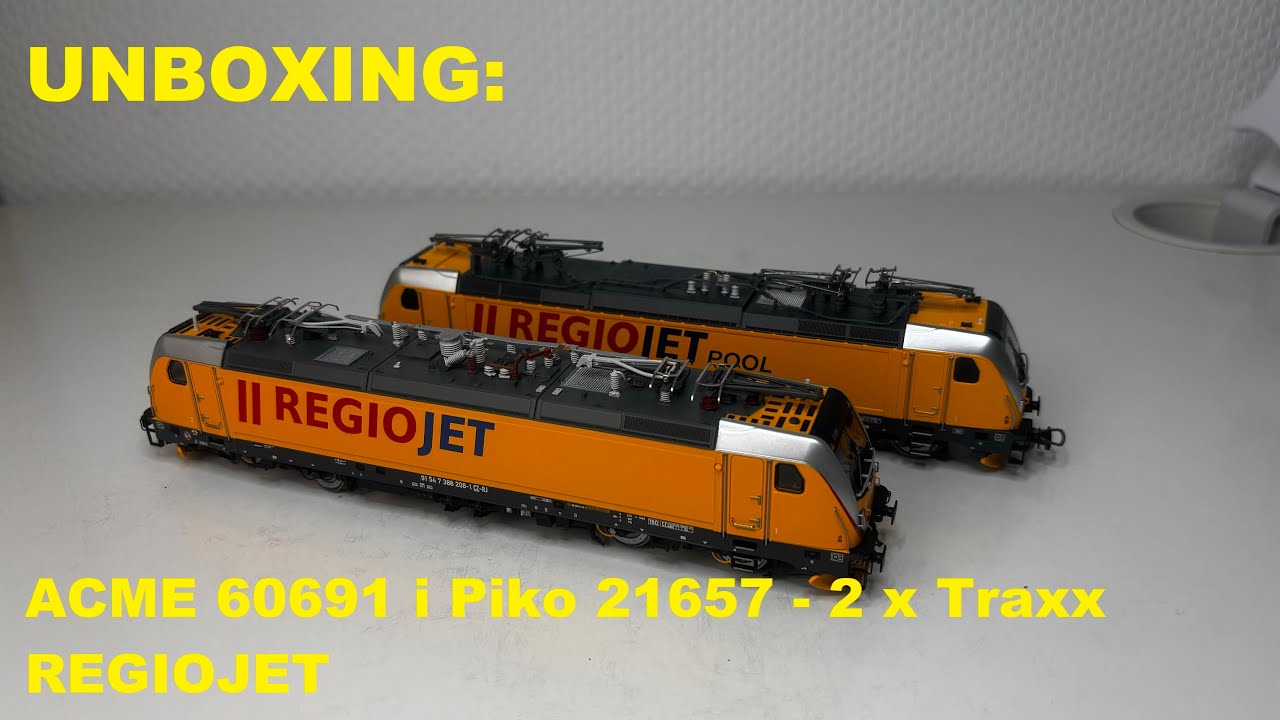UNBOXING: ACME 60691 i Piko 21657   2 x Traxx REGIOJET