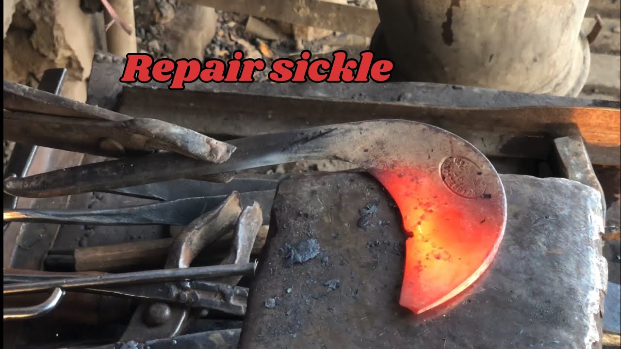 Broken Repair sickle onli 5 minat#knife making#intrasting video#youtubeshortsvideo