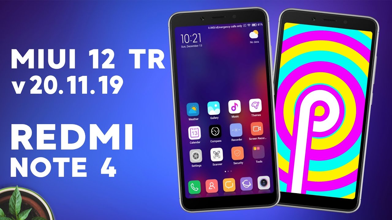 MIUI 12 TR v20.11.19 Port for Redmi Note 4 (Mido) Android 9 Pie