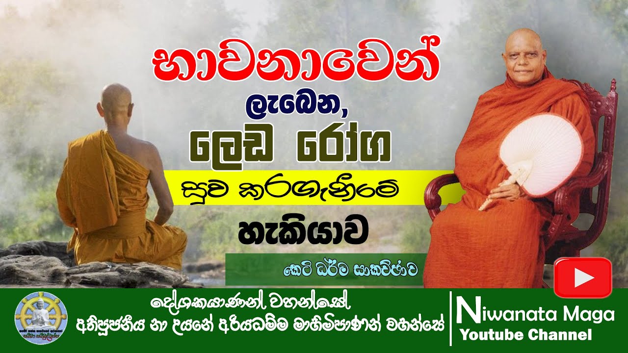 භාවනාවෙන් ලැබෙන ලෙඩ රෝග සුව කරගැනීමේ හැකියාව | ven na uyane ariyadhamma maha thero